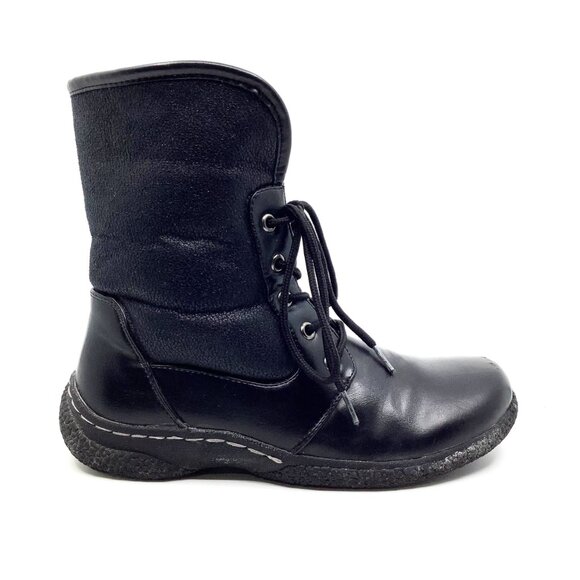 Wanderlust women's black winter laceup boots - Picture 2 of 6